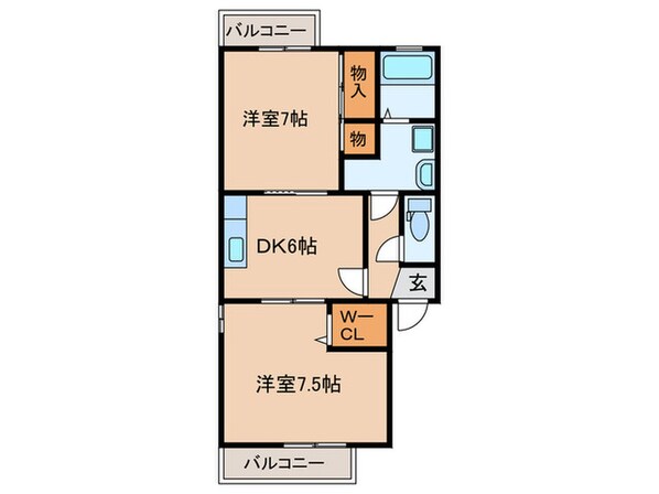 ヴィルヌ－プの物件間取画像